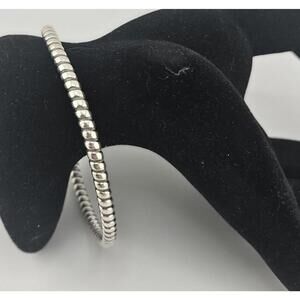 8in Sterling Silver Twisted Bangle